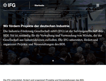 Tablet Screenshot of ifg-online.com